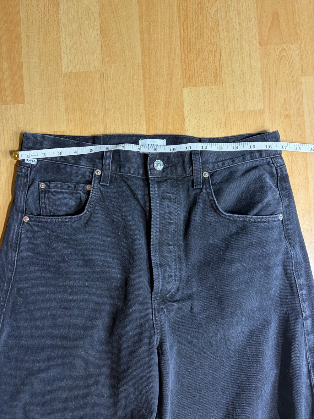 Citizens Of Humanity Miro Relaxed Barrel Leg Jean in Raine Charcoal Grey 29 - Picture 12 of 14